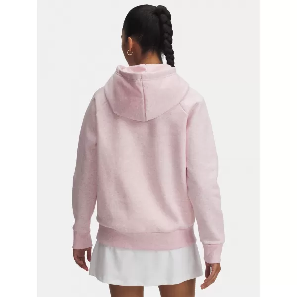  Dámska mikina UNDER ARMOUR UA RIVAL FLEECE HOODIE 1379500-648 RUŽOVÁ 
