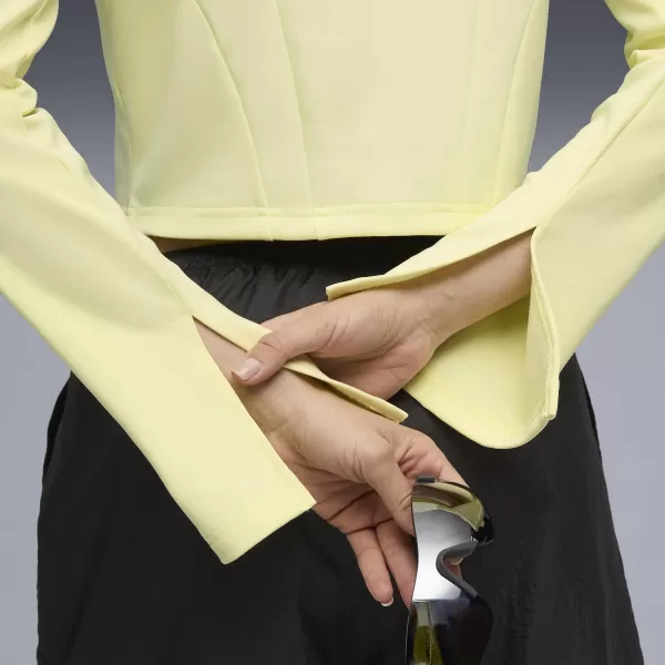  Dámska bunda PUMA DARE TO SLIM CROPPED TRACK JACKET 63214635 ZLATÝ MESIAC 