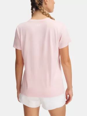 Dámske tričko UNDER ARMOUR TECH SSV- TWIST 1384227-647 RUŽOVÁ