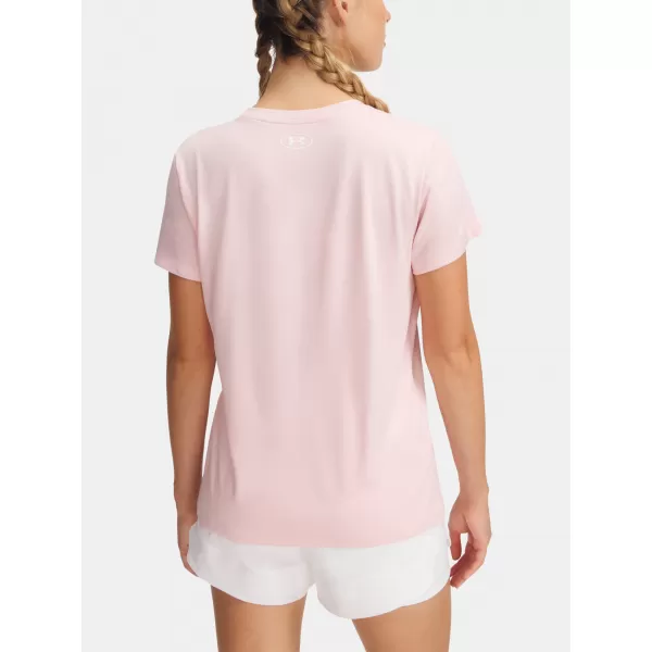  Dámske tričko UNDER ARMOUR TECH SSV- TWIST 1384227-647 RUŽOVÁ 