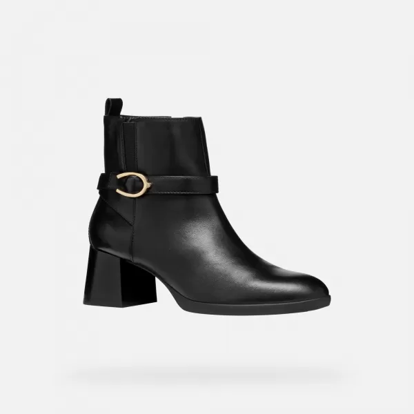  Dámske členkové čižmy GEOX WALK PLEASURE 55 G004564 ČIERNA 