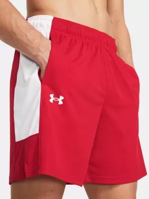 Pánske šortky UNDER ARMOUR UA BASELINE SHORT 1383389-600 ČERVENÁ