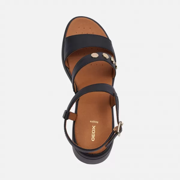  Dámske sandále GEOX MELICONIA G000972 ČIERNA 