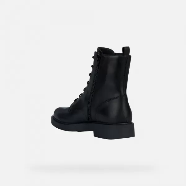  Dámske členkové čižmy GEOX SPHERICA EC1 G004200 ČIERNA 