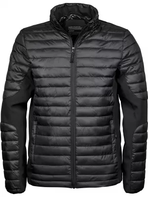 Pánska bunda TEE JAYS | TJ 9626 BLACK/BLACK