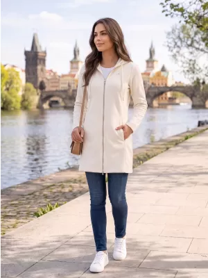 Dámska mikina ALTISPORT LIALA BÍLÁ/KRÉMOVÁ BIELA
