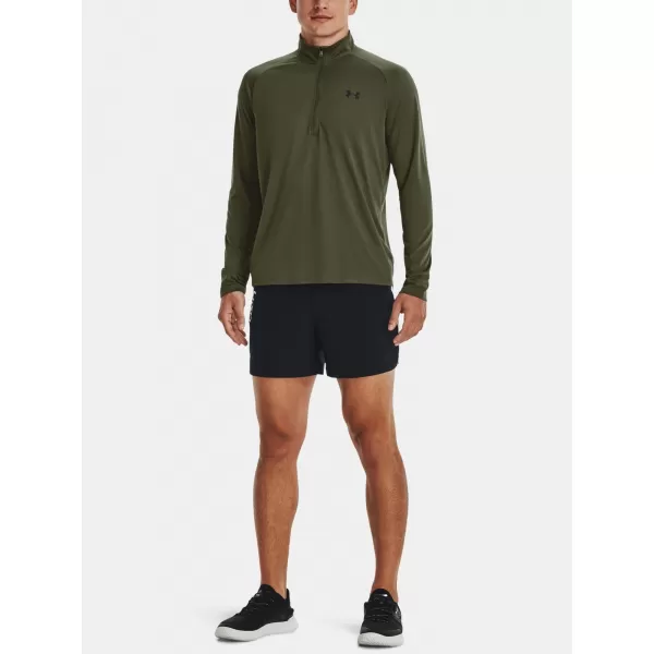  Pánske tričko UNDER ARMOUR UA TECH 2.0 1/2 ZIP 1328495-392 ZELENÁ 