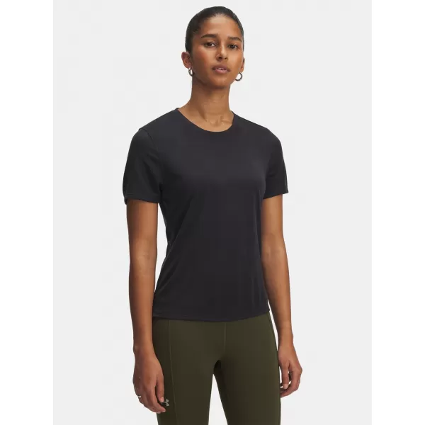  Dámske tričko UNDER ARMOUR UA LAUNCH JACQUARD SS 6005096-004 ČIERNA 