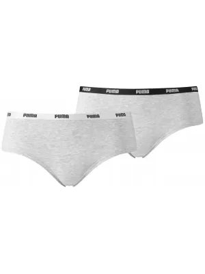 Nohavičky PUMA WOMEN HIPSTER 2P PACK 90785205 ŠEDÁ