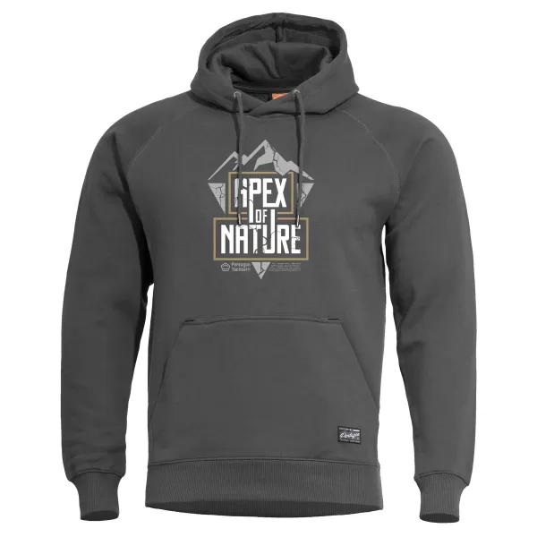  Mikina PENTAGON PHAETON HOOD SWEATER APEX OF NATURE K09021 ŠKVÁROVÁ ŠEDÁ 