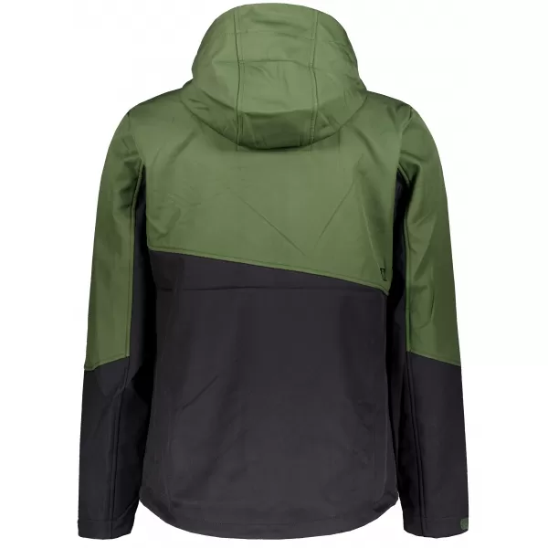  Pánska bunda so softshell ALTISPORT GAN KHAKI/ČIERNA 