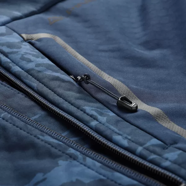  Pánska bunda so softshell ALPINE PRO HOOR MODRÝ 
