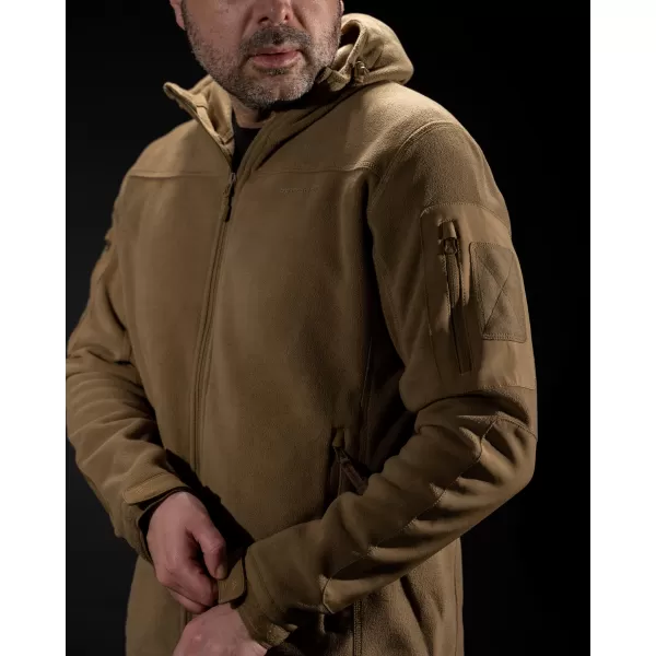  Pánska fleecová mikina PENTAGON HERCULES 2.0 FLEECE JACKET K08026 BROWN GREY 