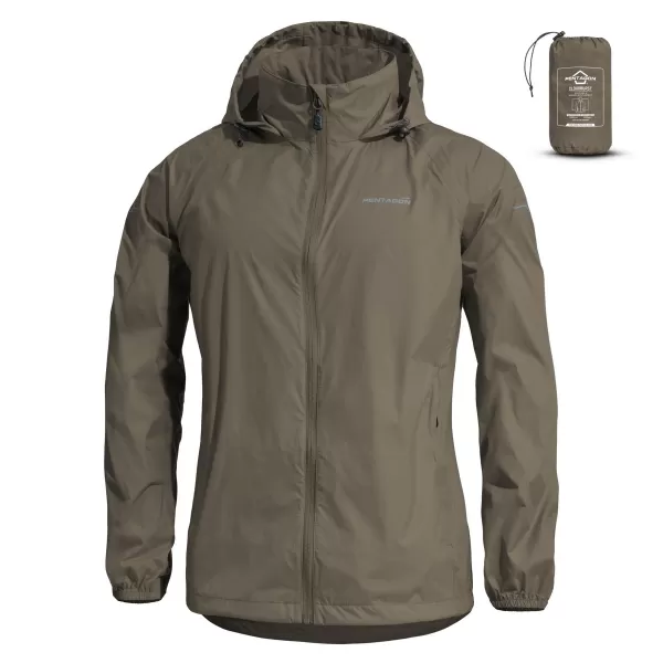  Dámska bunda PENTAGON CLOUDBURST PACKABLE WOMENS RAIN JACKET K07020 HNEDÁ ŠEDÁ 