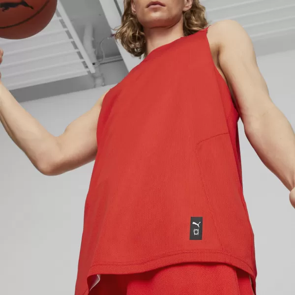  Mužský dres PUMA REVERSIBLE PRACTICE JERSEY 67664003 ČERVENÁ PUMA 
