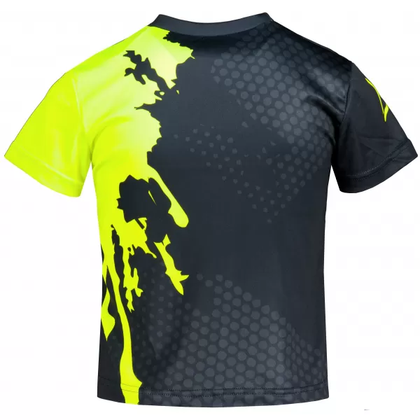 Detské prémiové funkčné tričko ALTISPORT VOJ/ALM112TR01 ČIERNO-FLUO ŽLTÁ 