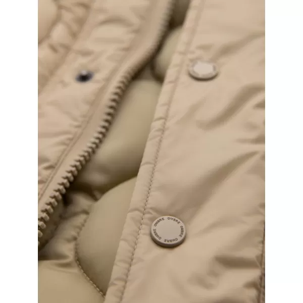  Pánska bunda OMBRE OM-JALP-0215 BÉŽOVÁ 