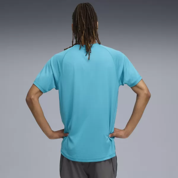  Tričko PUMA M RUN VELOCITY TEE (POLY) 52660018 MODRÝ 