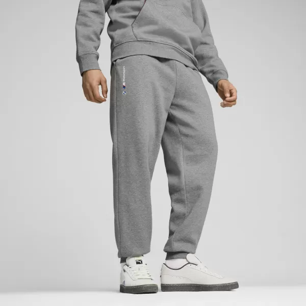  Pánske sledovacie súpravy PUMA BMW MMS ESS+ PANTS FLEECE 62749903 STREDNE SIVÝ VRES 