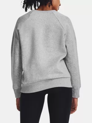 Dámska mikina UNDER ARMOUR UA RIVAL FLEECE CREW 1379508-012 SIVÁ