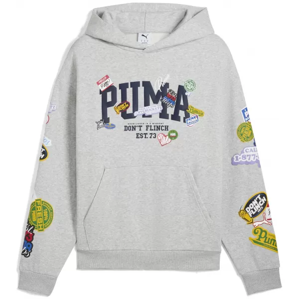  Pánska mikina PUMA HOOPERHOTLINE PULLOVER HOODIE 63282703 SVETLOSIVÝ VRES 