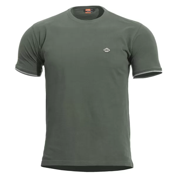  tričko PENTAGON LEVANTES CREWNECK STRIPES K09026 CAMO ZELENÁ 