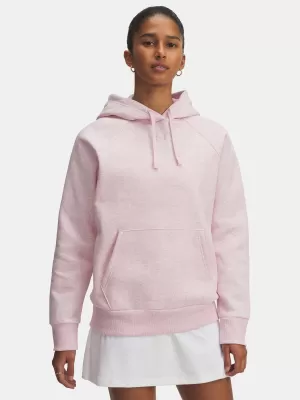 Dámska mikina UNDER ARMOUR UA RIVAL FLEECE HOODIE 1379500-648 RUŽOVÁ