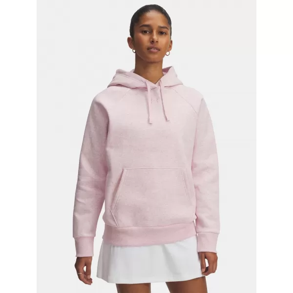  Dámska mikina UNDER ARMOUR UA RIVAL FLEECE HOODIE 1379500-648 RUŽOVÁ 