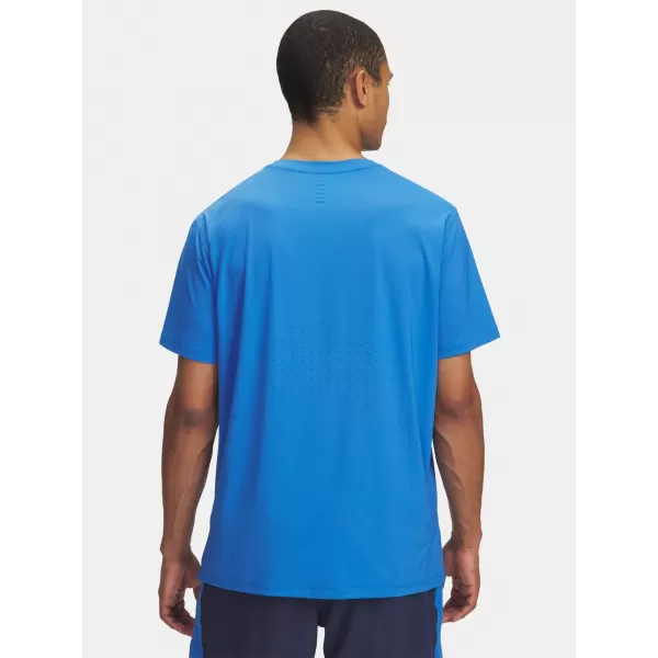  Pánske tričko UNDER ARMOUR UA LAUNCH ELITE SHORTSLEEVE 1389802-402 MODRÁ 