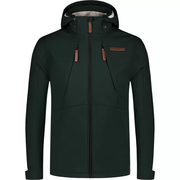  Pánska softshellová bunda NORDBLANC NBWSM8264 TMAVO ZELENÁ 