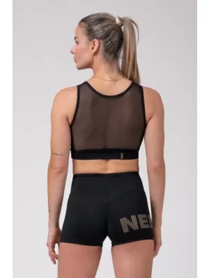 Gold Mesh mini top 830 BLACK Nebbia
