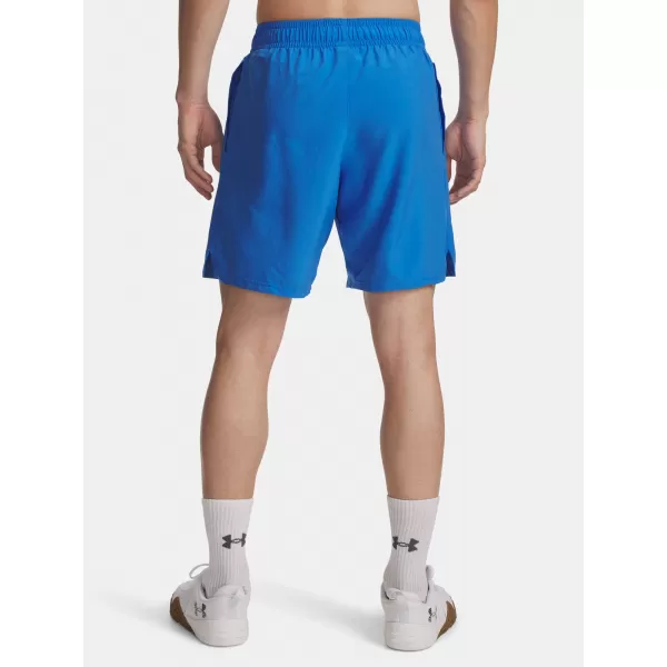  Pánske šortky UNDER ARMOUR UA TECH WOVEN WORDMARK SHORT 1383356-402 MODRÁ 