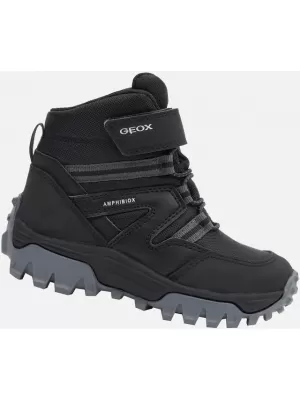 Chlapčenské topánky GEOX HIMALAYA ABX ČIERNA