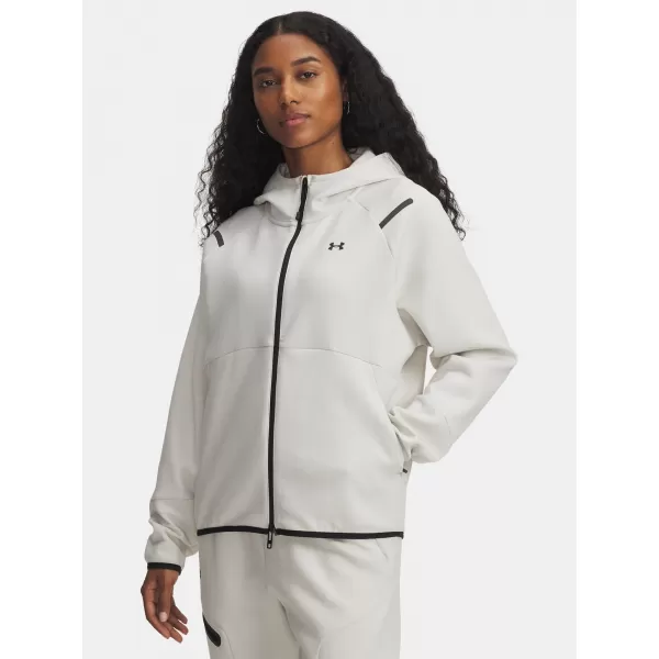  Dámska mikina UNDER ARMOUR UNSTOPPABLE FLEECE FZ 1379842-110 BIELA 