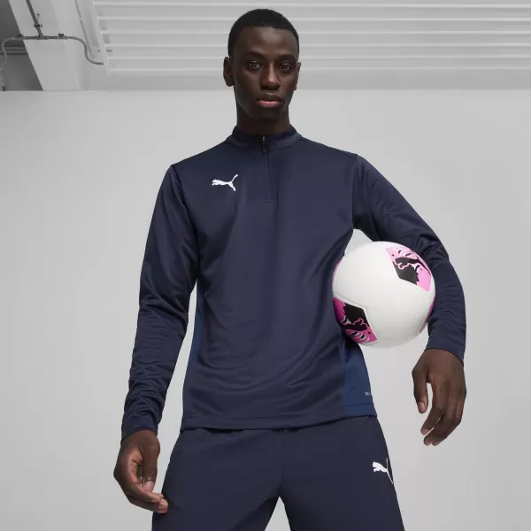  Tričko PUMA TEAMGOAL TRAINING 1/4 ZIP TO 65862906 PUMA NAVY/BIELA/PERZSKÁ MODRÁ 