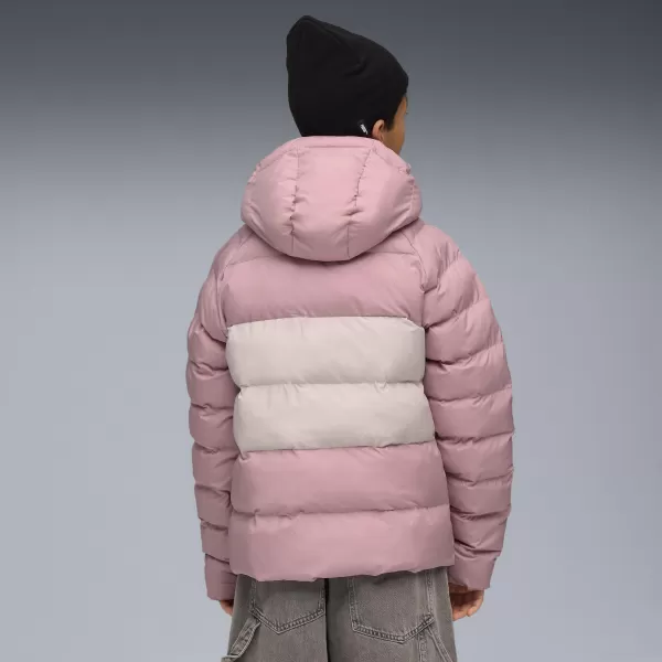  Detská bunda PUMA SYNTHETIC HOODED PUFFER JACKET 68840465 PRIPRAVENÁ RUŽOVÁ 