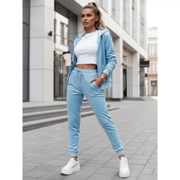  Dámske nohavice DSTREET UY2835 SVETLO MODRÁ 