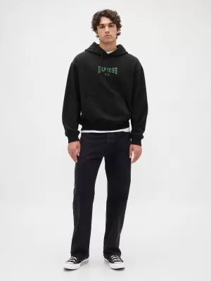 Pánska mikina GAP LOGO PULLOVER HOODIE 821291-03 MOONLESS NIGHT