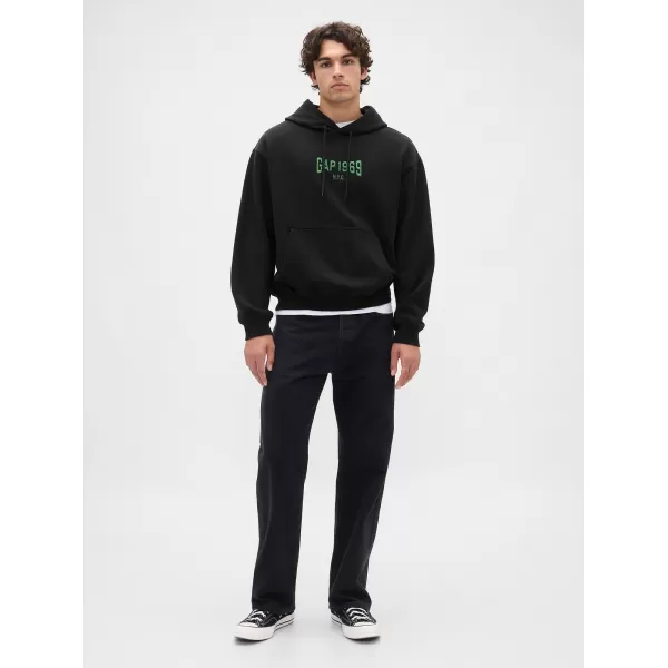  Pánska mikina GAP LOGO PULLOVER HOODIE 821291-03 MOONLESS NIGHT 