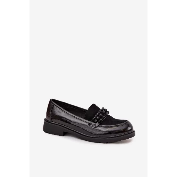  Dámske mokasíny D&A HY52-541 BLACK 