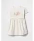 Detské šaty GAP LOGO DRESS 736116-01 NEW OFF WHITE