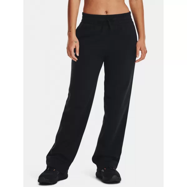  Dámske športové nohavice UNDER ARMOUR RIVAL FLC STRAIGHT PANT 1381847-001 ČIERNA 