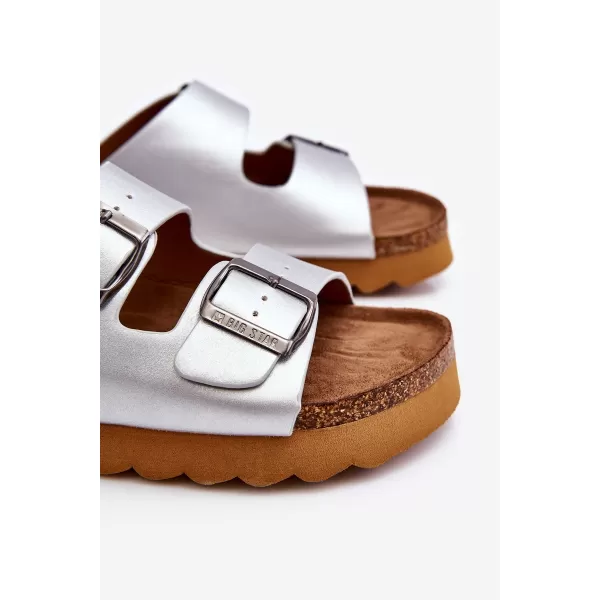  Dámske šľapky BIG STAR LL274476 SILVER Big Star Shoes 