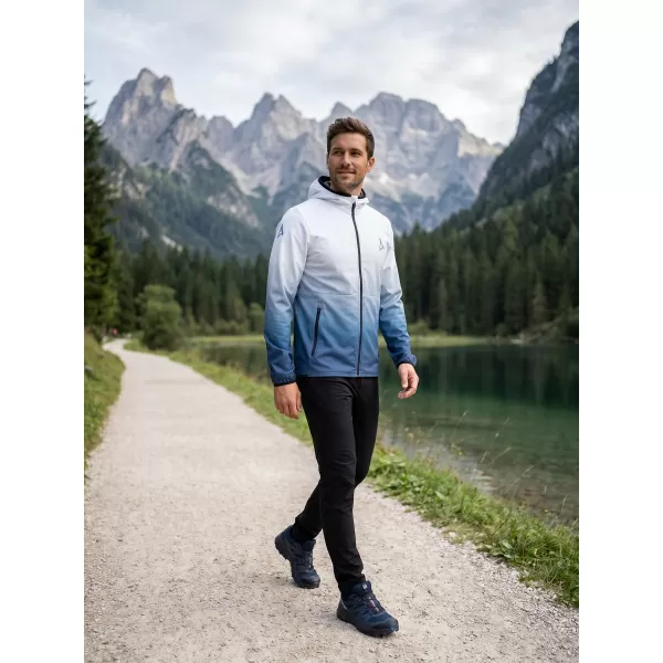  Pánska softshellová bunda premium ALTISPORT VOJ/ALM126JACK01 NÁMORNÁ MODRÁ/BIELA 