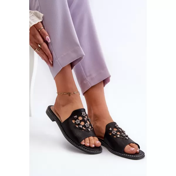  Dámske sandále S.BARSKI KV27-063 BLACK 