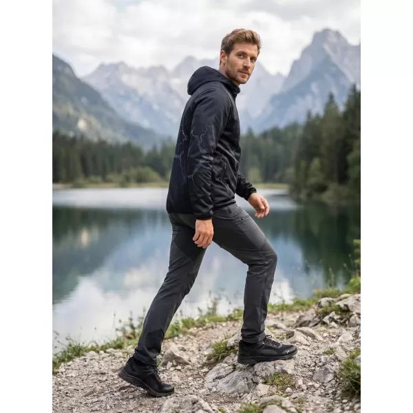  Pánska softshellová bunda premium ALTISPORT VOJ/ALM129JACK01 ČIERNOSIVÁ 