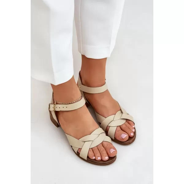  Dámske sandále ZAZOO 40372 BEIGE 