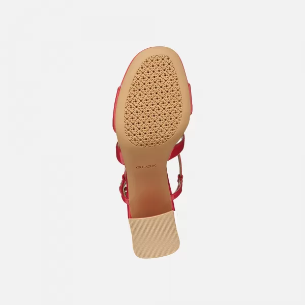  Dámske sandále GEOX NEW ERAKLIA 80 T01 G012895 ČERVENÁ 