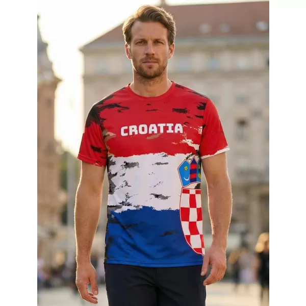  Pánske tričko premium ALTISPORT VOJ/ALM036HR/TR01 CHORVÁTSKO 