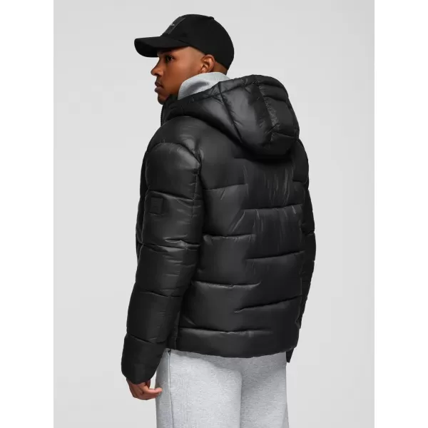  Pánska bunda OMBRE OM-JAHP-0235 ČIERNA 